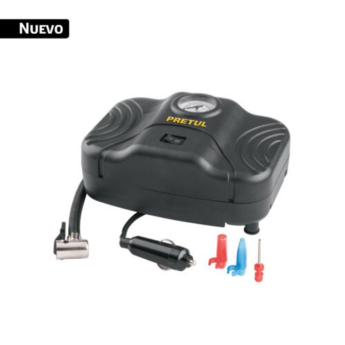 21689 - Inflador portátil para auto, 12 V, PRETUL