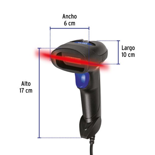 PDV-12L+FC2 44195 - Lector de código de barras 2D, alámbrico, USB, VOLTECK
