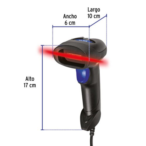 44196 - Lector de código de barras 2D, inalámbrico, VOLTECK