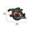 SICI-7-1-4N5+FC2 103740 - Sierra circular 7-1/4' 1900W, TRUPER INDUSTRIAL
