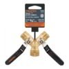 104200 - Conector 'Y' 3/4' cuerpo robusto con tuerca móvil p/manguera