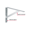 43939 - Ménsula de acero reforzado galvanizada 8 x 12", FIERO