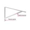 MER-20A+FC1 43941 - Ménsula de acero reforzado galvanizada 13 x 20', FIERO
