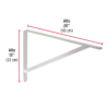 MER-20A+FC2 43941 - Ménsula de acero reforzado galvanizada 13 x 20', FIERO