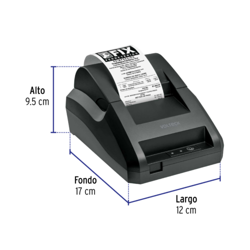 43944 - Impresora de tickets 58mm, USB, corte manual, VOLTECK