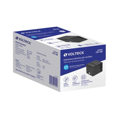 43945 - Impresora de tickets 58/80mm, USB, autocorte, VOLTECK