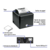 43945 - Impresora de tickets 58/80mm, USB, autocorte, VOLTECK
