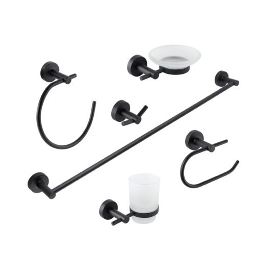 1003CL.2 Juego de 6 accesorios negro mate - 1003CL.2
