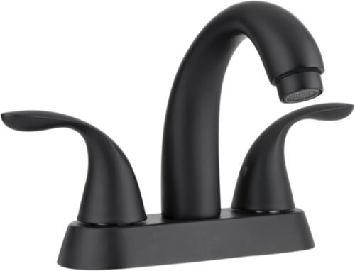 Mezcladora de 4" para lavabo negro mate - 11CL.2