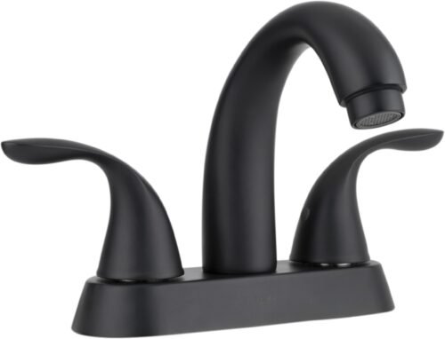 Mezcladora de 4" para lavabo negro mate - 11CL.2
