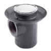 124INOX Coladera una boca con rejilla redonda inox - 124INOX