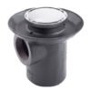124INOX Coladera una boca con rejilla redonda inox - 124INOX