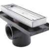 Coladera una boca con rejilla rectangular e inserto cerámico - 124RRECTI