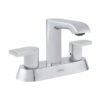 Mezcladora de 4" para lavabo con manerales de palanca - 12CL