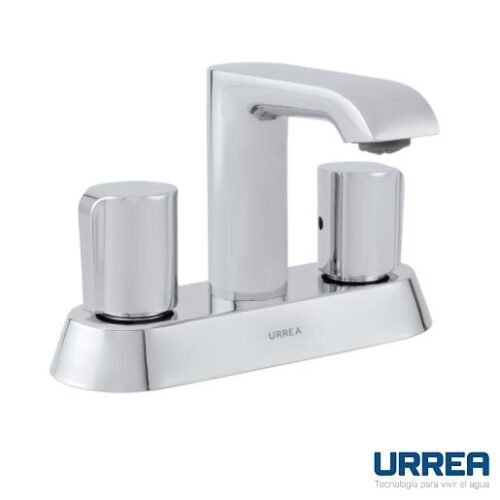 Mezcladora de 4" para lavabo con manerales sólidos - 13CL