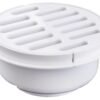 Coladera universal redonda con rejilla de plástico blanco - 171