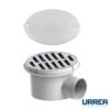 Coladera de salida lateral redonda con rejilla de acero inoxidable - 175H