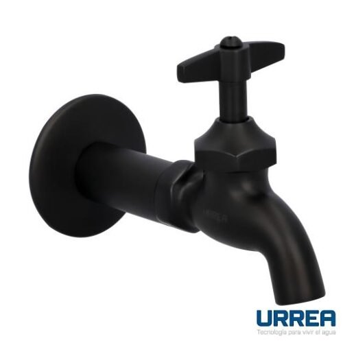 Llave de compresión con niple negro mate - 18L.2