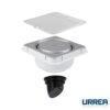 Coladera universal cuadrada con rejilla de acero inoxidable - 192CRHV