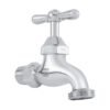 Llave individual cromada compacta con rosca para manguera - 19CRL