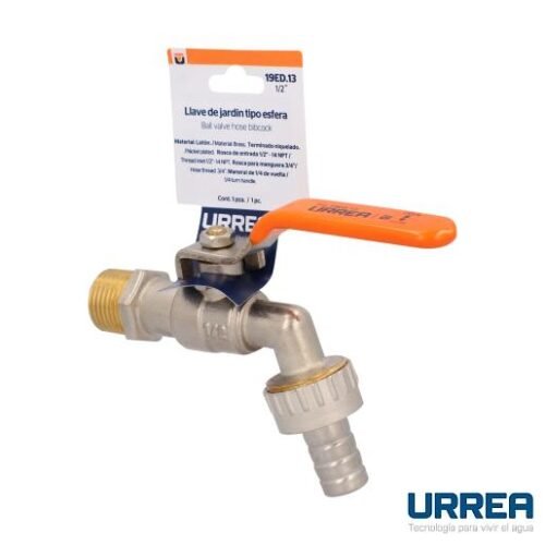 Llave de esfera niquelada con adaptador - 19ED.13
