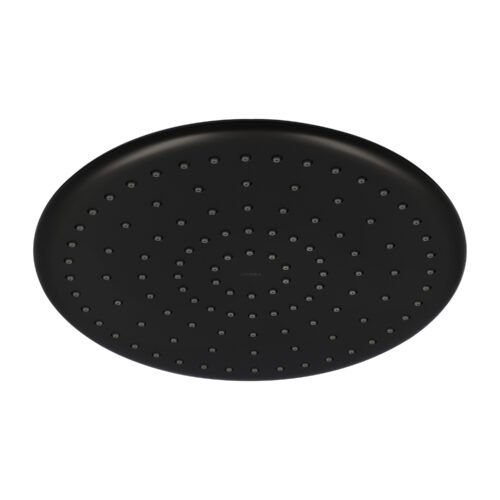 Regadera de plato redonda de 26cm Negro Mate - 2212.2