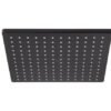 Regadera de plato cuadrada de 22cm Negro Mate - 2261.2