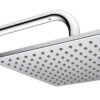 Regadera de plato cuadrada de 22 cm con brazo y chapetón - 2261B