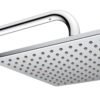 Regadera de plato cuadrada de 22 cm con brazo y chapetón - 2261B