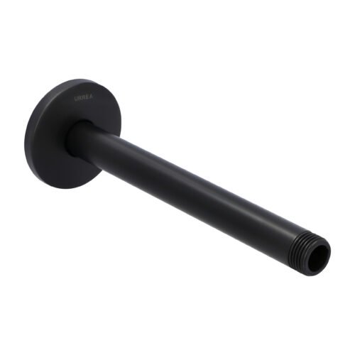 Brazo de regadera redondo a techo Negro Mate - 2307.2