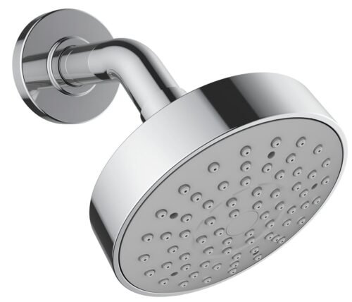 Regadera redonda de 10 cm con brazo y chapetón - 3026B