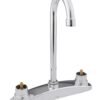 Mezcladora de 8" para cocina cuello de ganso con cubierta / No incluye manerales - 320