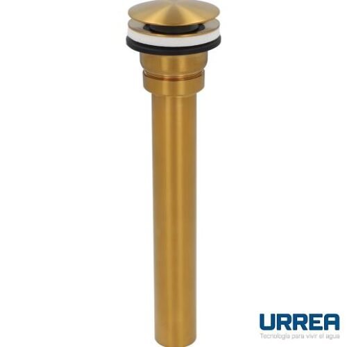 3829.5 Contra inox tipo push sin rebosadero, acabado oro - 3829.5
