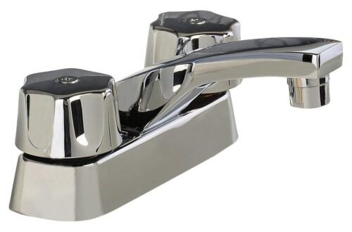 Mezcladora de 4" para lavabo con manerales QUEEN - 46Q