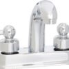 Mezcladora de 4" para lavabo con manerales de palanca NIZA - 50PN