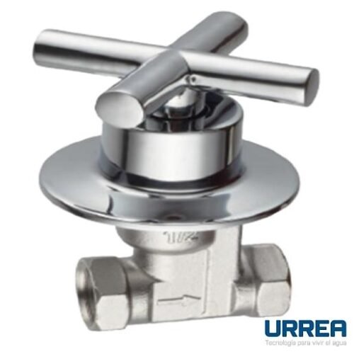 Juego de llaves de empotrar inox con maneral cruceta cromo - 52AIC