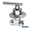 Juego de llaves de empotrar inox con maneral palanca cromo - 52AIP
