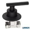 Juego de llaves de empotrar inox con maneral palanca negro mate - 52AIP.2