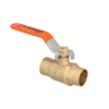 567.19 Válvula de esfera soldable de latón natural de 400 WOG, de 3/4" - 567.19