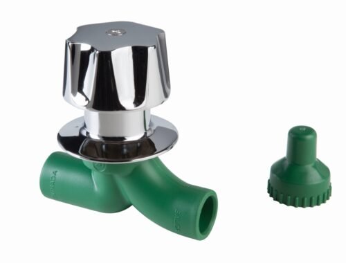 Llave de empotrar con maneral y chapetón PPR de 1/2" - 652CMPP.20