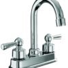 Mezcladora de 4" para lavabo con manerales de palanca NIZA - 67PN