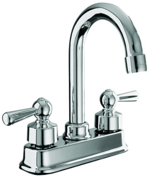Mezcladora de 4" para lavabo con manerales de palanca NIZA - 67PN