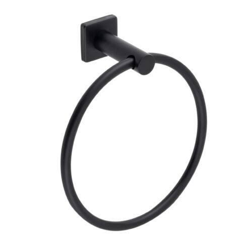 Toallero de argolla negro mate - 705CL.09.2