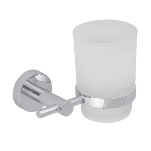 Portacepillos con vaso de vidrio - 706CL.07