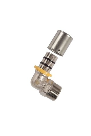 Codo 90° rosca macho GAS de 1/2" - 707490GAS.13