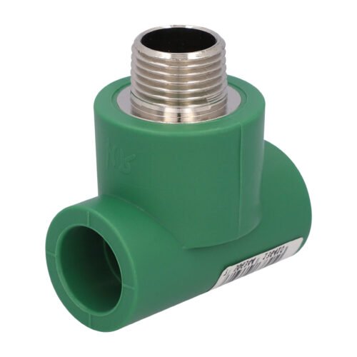 713PP.201320 Tee rosca central macho PPR de 1/2" x 1/2" x 1/2" - 713PP.201320