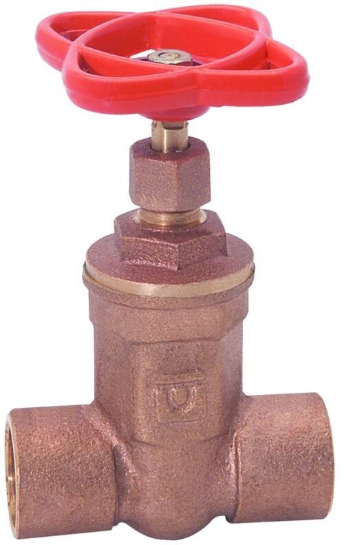 Válvula de compuerta soldable de bronce de 3/4" - 722.19