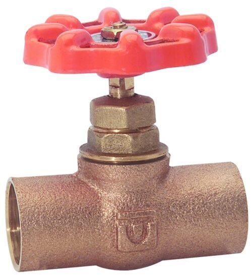 Válvula de globo soldable, compacta de bronce de 3/4" - 765.19