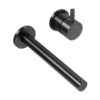 Monomando a muro para lavabo INOX® Negro - 9036INOX.2