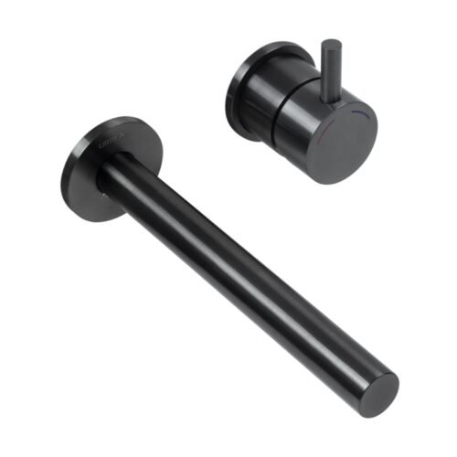Monomando a muro para lavabo INOX® Negro - 9036INOX.2
